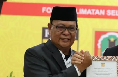 Gubernur Kalsel Sahbirin Noor Muncul Usai Ditetapkan Tersangka KPK, Santai Pimpin Apel ASN di Banjarbaru